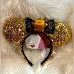 Disney Parks - 2023 Wish Star Film Sequined Minnie Ear Headband for Adults NWT